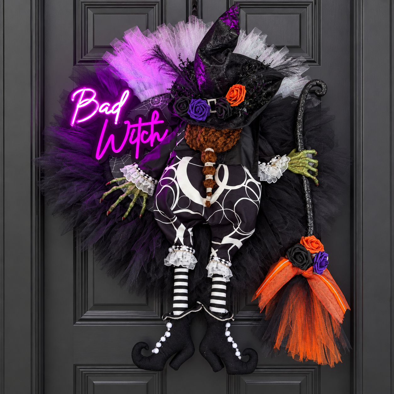 Midnight Mischief — Bad Witch handcrafted display